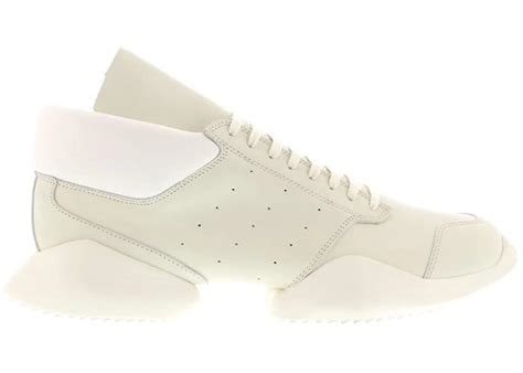 adidas Rick Owens Tech Runner White Leather Men's 